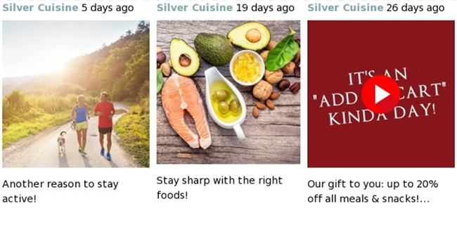 Follow Silver Cuisine on Facebook for the latest tips on senior health